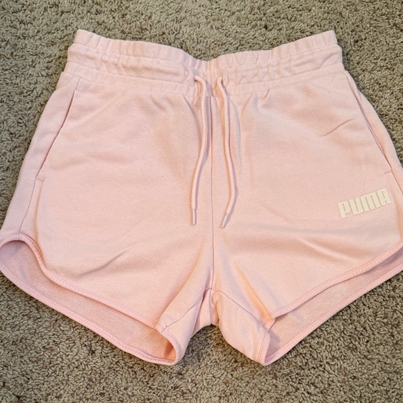 PUMA Women's Light Pink Athletic Shorts - Picture 1 of 1